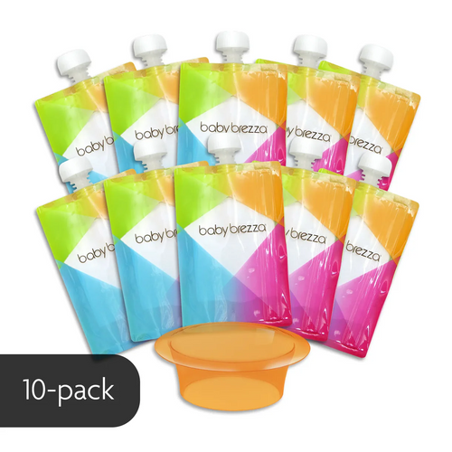 Reusable Baby Food Pouches, 10 Pack Baby Brezza Food Maker - product thumbnail