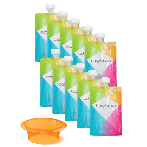Reusable Baby Food Pouches, 10 Pack Baby Brezza Food Maker - product thumbnail