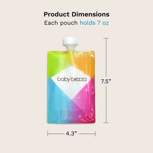 Reusable Baby Food Pouches, 10 Pack Baby Brezza Food Maker - product thumbnail